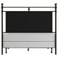 Richlands Furniture Ashley Queen Poster Panel Metal and Upholstered Bed in Brown and Rustic Brown, , large