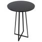 LumiSource Cosmo Bar Table in Black Metal and Black Wood, , large
