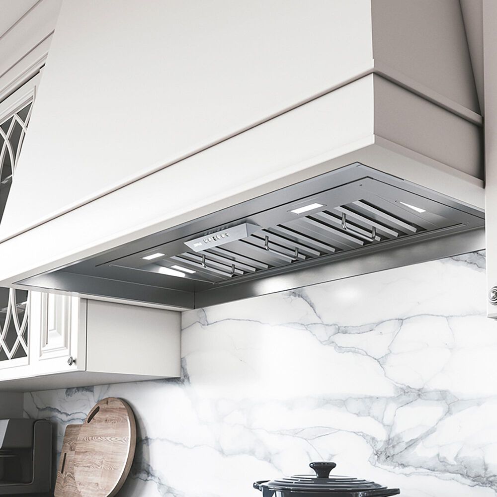 Zephyr Tornado III 38&quot; Range Hood Insert with Blower in Stainless Steel, , large
