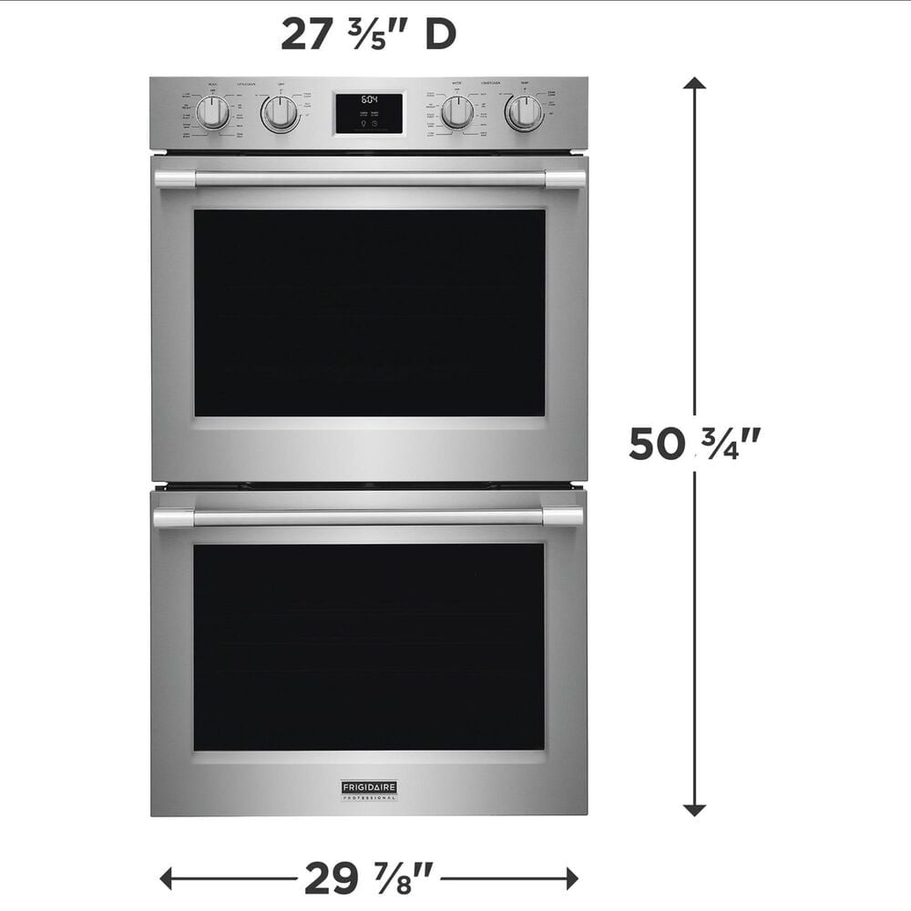 Frigidaire Professional Professional 2-Piece Kitchen Package with 30" Double Wall Oven and 30" Electric Cooktop in Stainless Steel, , large