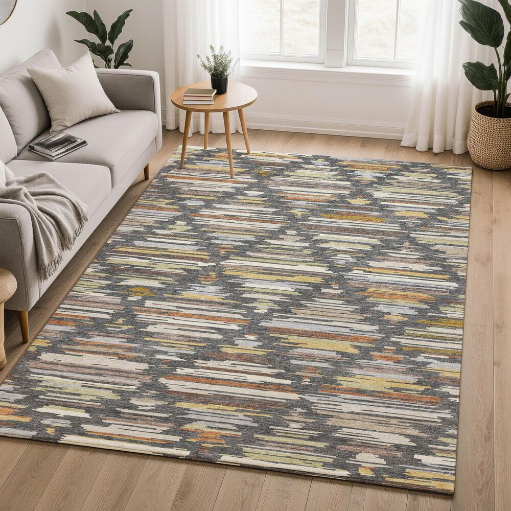 Dalyn Rug Company Kenner Charcoal 10' x 14' Area Rug, , large