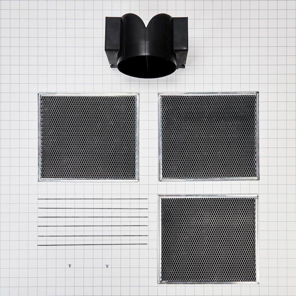Whirlpool Range Wall Hood Recirculation Kit in Black, , large