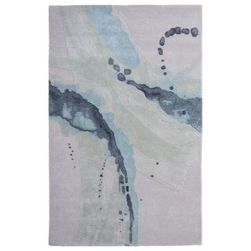 Feizy Rugs Kawai 9" x 12" Green and Blue Area Rug, , large