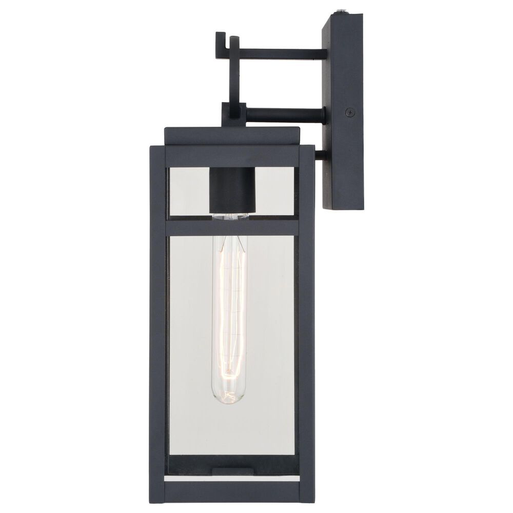 Vaxcel Hubbard 15.25" 1-Light Outdoor Wall Sconce in Textured Black, , large