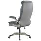Valor Living Executive Chair with Charcoal Grey Upholstery in Titanium, , large