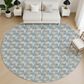 Dalyn Rug Company Soft Essentials Blue 8" Round Area Rug, , large