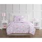 Pem America My World Rainbow Unicorn 4-Piece Full Comforter Set in Purple and Pink, , large