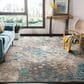 Safavieh Monaco 8" x 10" Grey and Light Blue Area Rug, , large