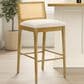 Armen Living Tobias Bar Height Stool in Black, , large