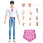 KPop Demon Hunters 6.5" Jinu Action Figure, , large