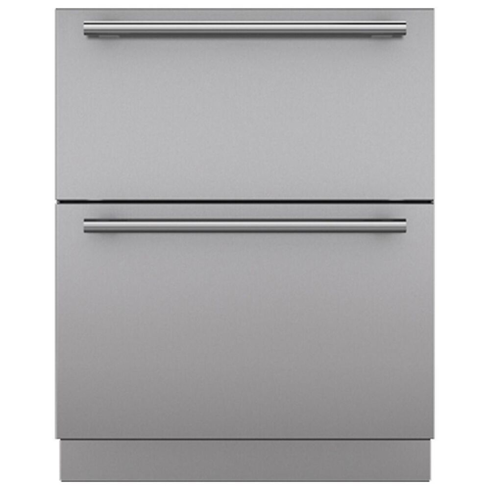 Sub Zero Integrated 27" Drawer Panels with Tubular Handles in Stainless Steel, , large