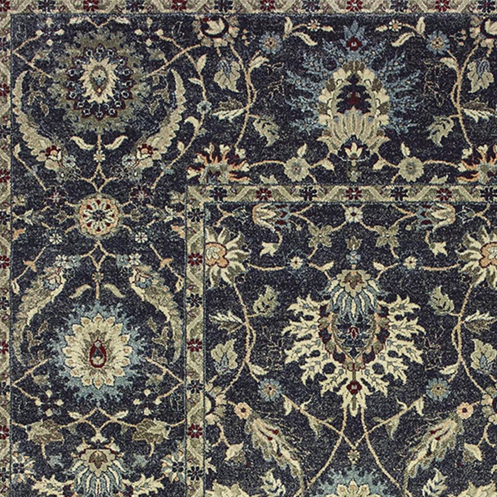 Oriental Weavers Raleigh 022K5 6&#39;7&quot; x 9&#39;6&quot; Navy and Ivory Area Rug, , large