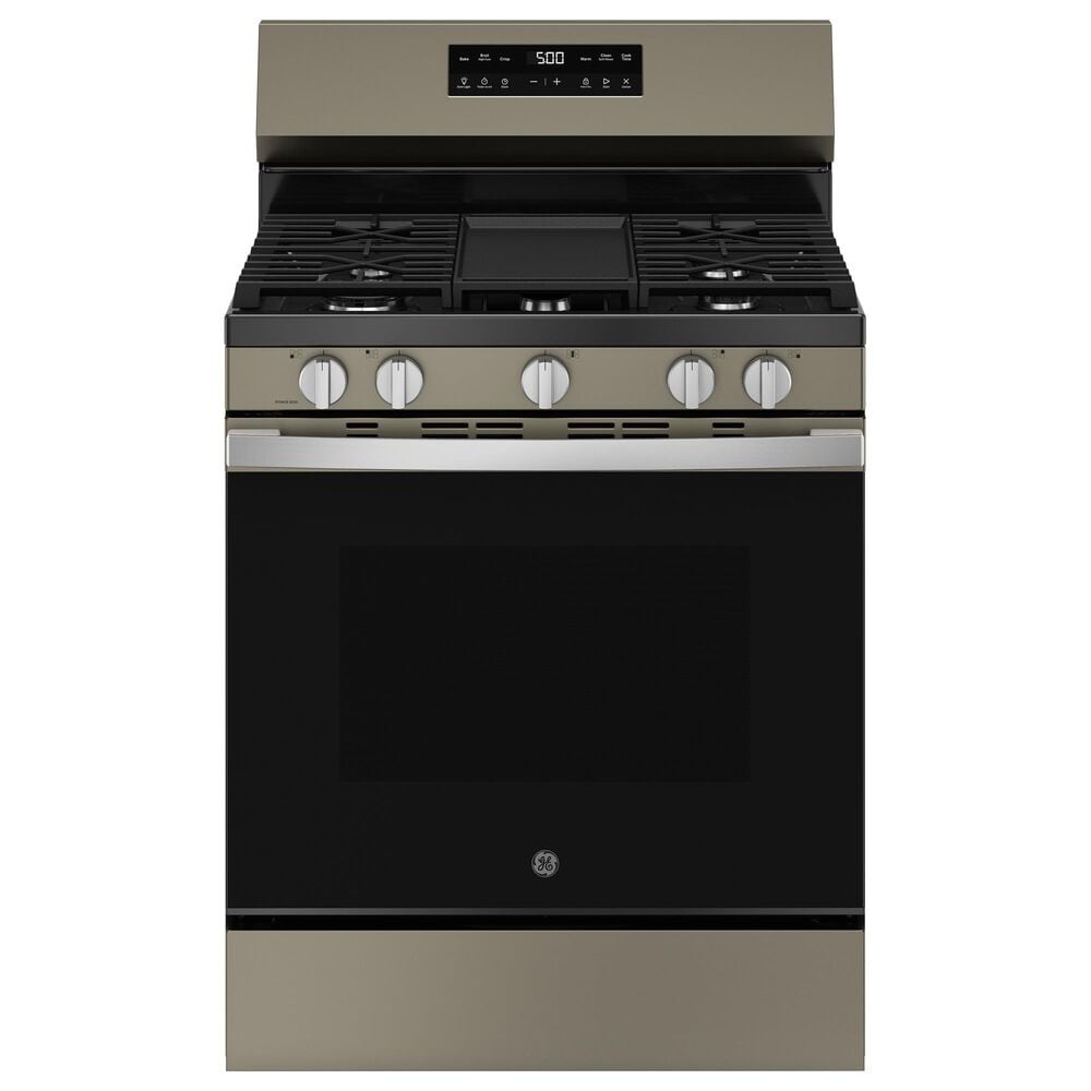 GE Appliances 30" Freestanding Gas Range with 5 Burners in Slate, , large