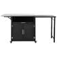 Hearth and Haven Patio Serving Cart in Matte Black, , large