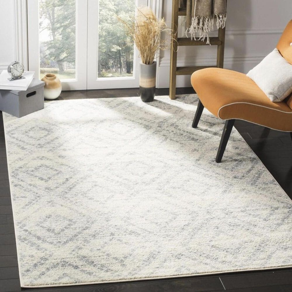Safavieh Adirondack ADR131T-4 4&#39; x 6&#39; Ivory and Light Blue Area Rug, , large