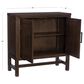Linon Home Decor Malcolm 2-Door Accent Cabinet in Brown, , large