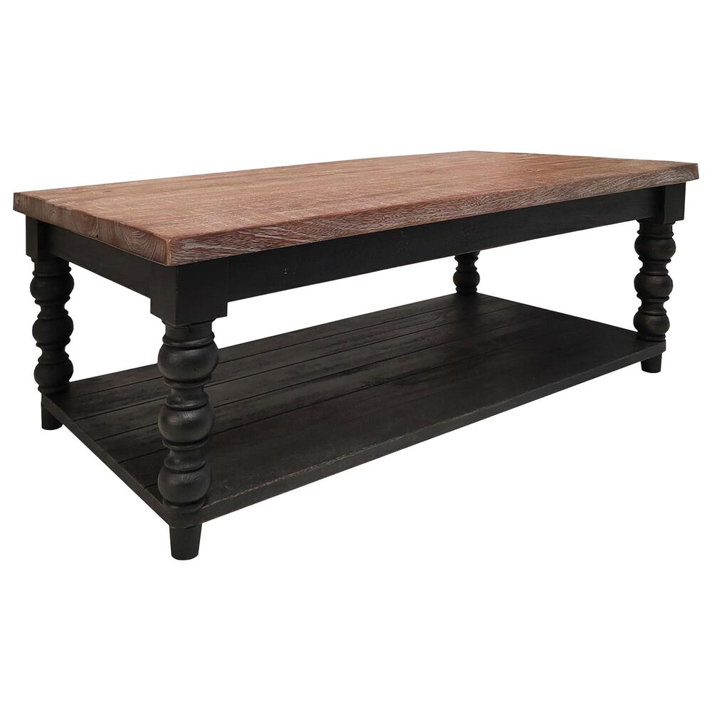 Shannon Hills Mason Coffee Table in Distressed Black, , large