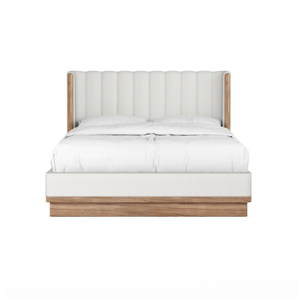 Vantage Portico Queen Upholstered Shelter Bed, , large