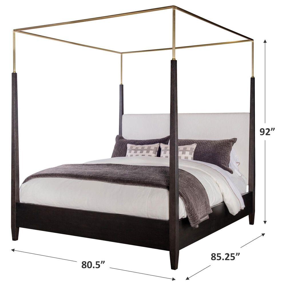 Century Furniture Cadence King Canopy Bed in Mocha, , large