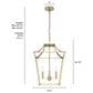 Hunter Laurel Ridge 15" 4-Light Lantern Pendant in Alturas Gold, , large