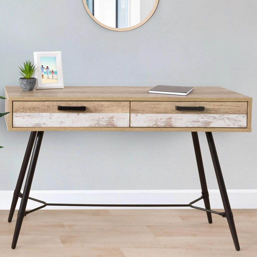 CorLiving Aurora Entryway Table in Warm Beige, , large