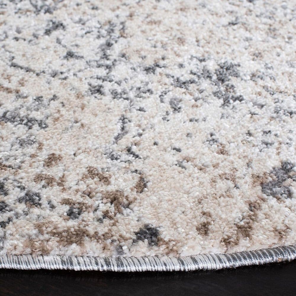 Safavieh Aston ASN705 6&#39;7&quot; Round Ivory and Grey Area Rug, , large