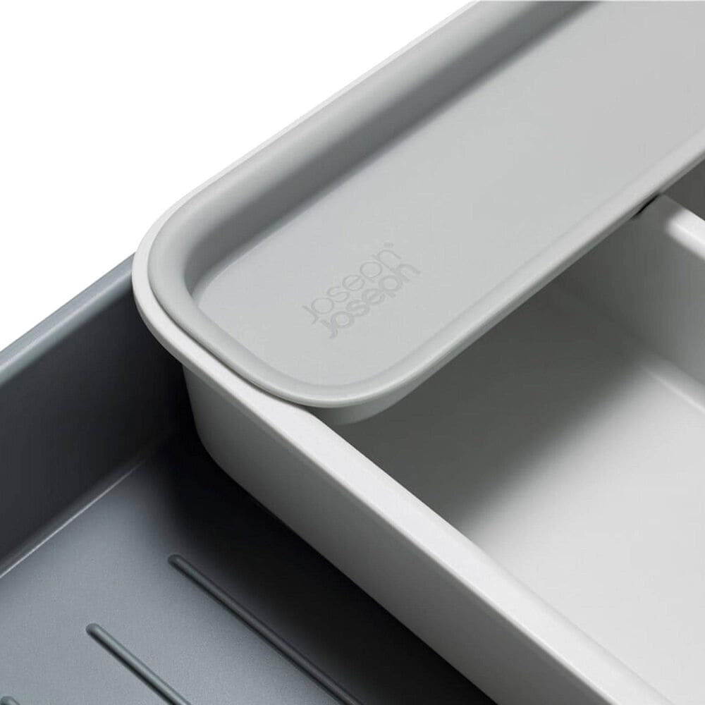 Joseph Joseph DrawerStore Expanding Cutlery, Utensil and Gadget Organizer in Grey and Stone, , large