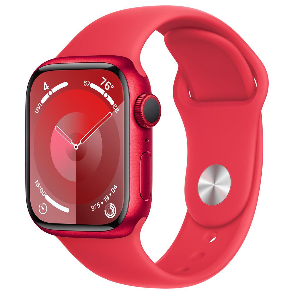 Apple Watch Series 9 GPS 41mm Red Aluminum Case with Red Sport 