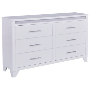 Ashley Jarlee 6-Drawer Dresser Only in White, , large