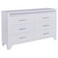 Ashley Jarlee 6-Drawer Dresser Only in White, , large