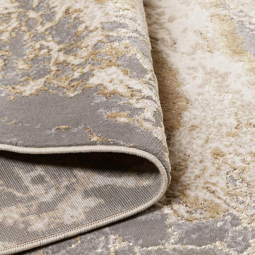 Feizy Aura 3563F 8&#39; x 10&#39; Beige and Gray Area Rug, , large