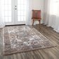RIZZY Signature 10" x 13" Light Gray and Multicolor Area Rug, , large