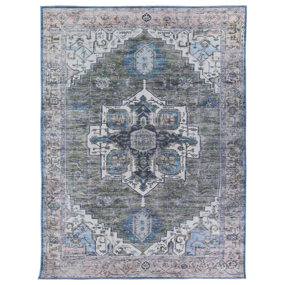 Jaipur Vindage Green 3"11" x 6" Area Rug, , large