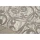 Nourison Damask DAS01 8" x 10" Ivory and Grey Area Rug, , large