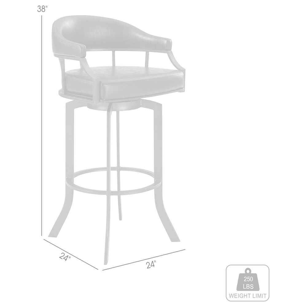Blue River Pharaoh 26&quot; Swivel Counter Stool in Black, , large