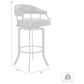 Blue River Pharaoh 26" Swivel Counter Stool in Black, , large