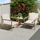 Hearth and Haven Outdoor Club Chair with Tapered Legs in Beige (Set of 2), , large