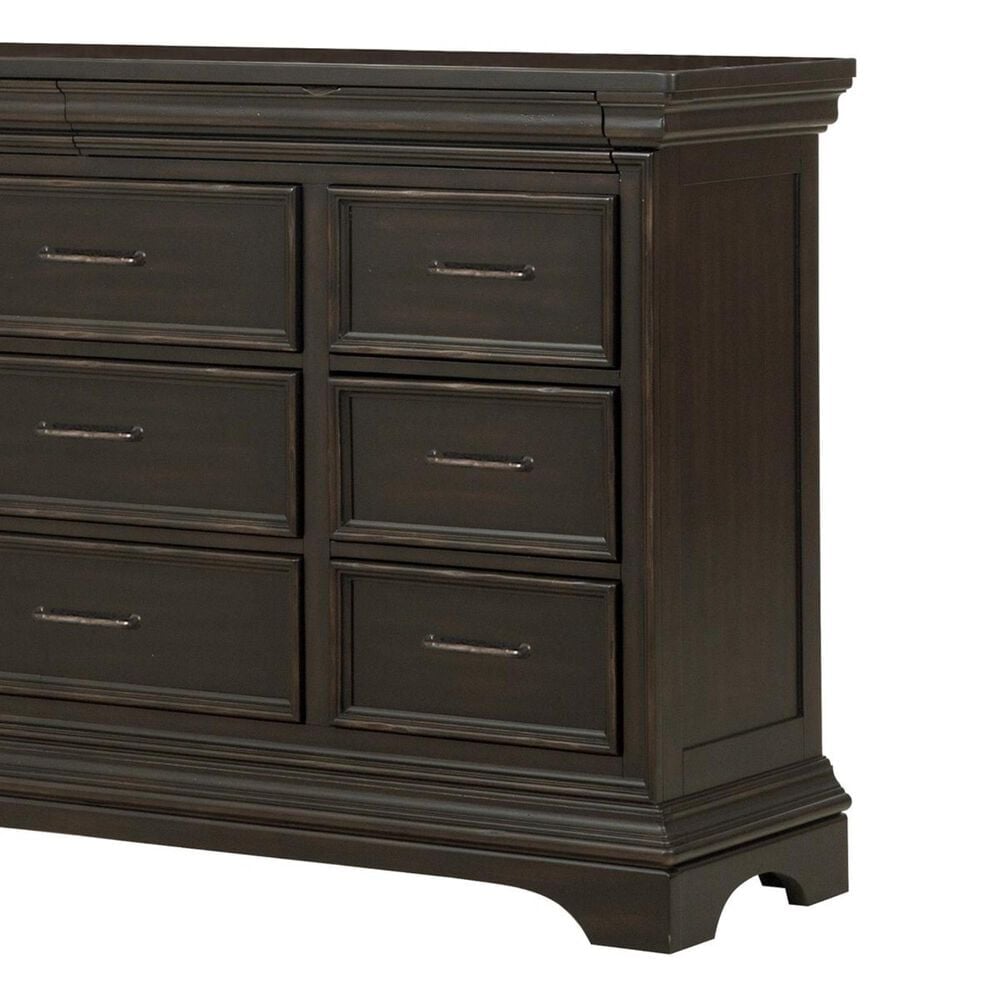 at HOME Caldwell Dresser in Caldwell Dark Brown with Black, , large