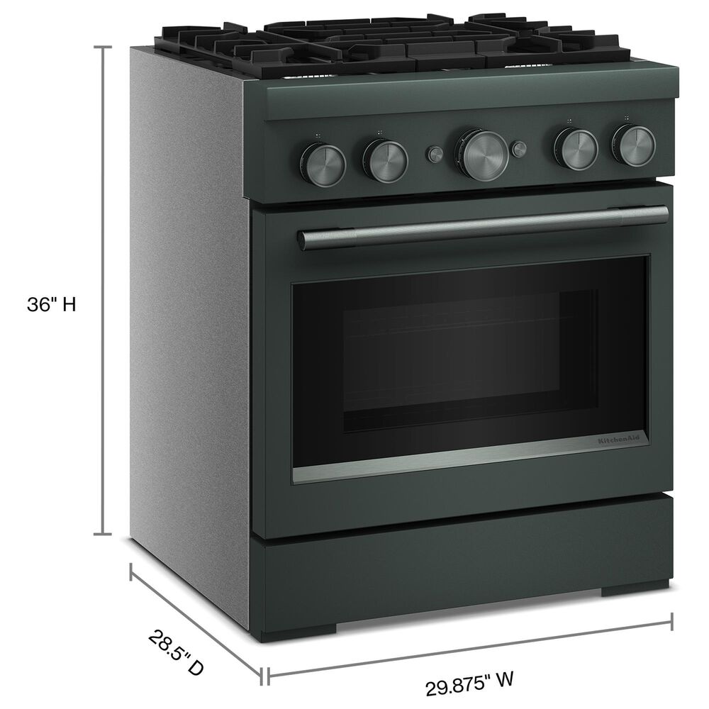 KitchenAid 4.1 Cu. Ft. Commercial-Style Dual Fuel Range in Juniper, , large