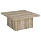 Pacific Landing Devar Square Coffee Table in Distressed Pine, , large
