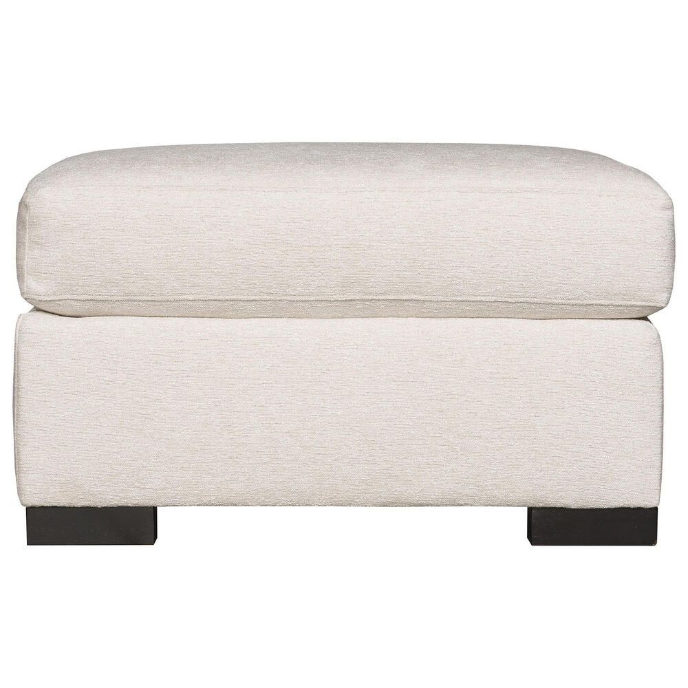 Bernhardt Germain Ottoman in White and Cream, , large