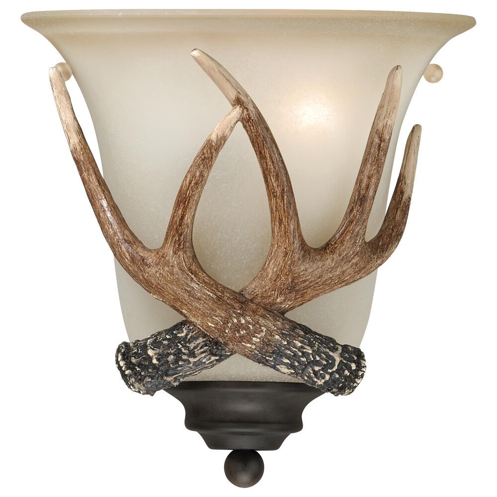Vaxcel Yoho 10" 1-Light Wall Sconce in Black Walnut, , large