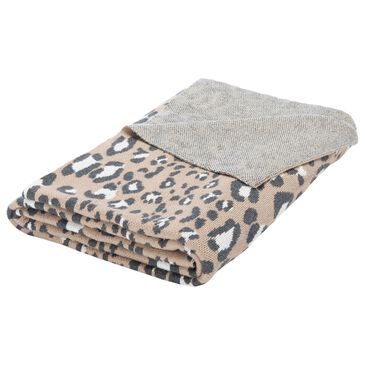 Safavieh Gwynn 50" x 60" Throw in Beige and Black, , large