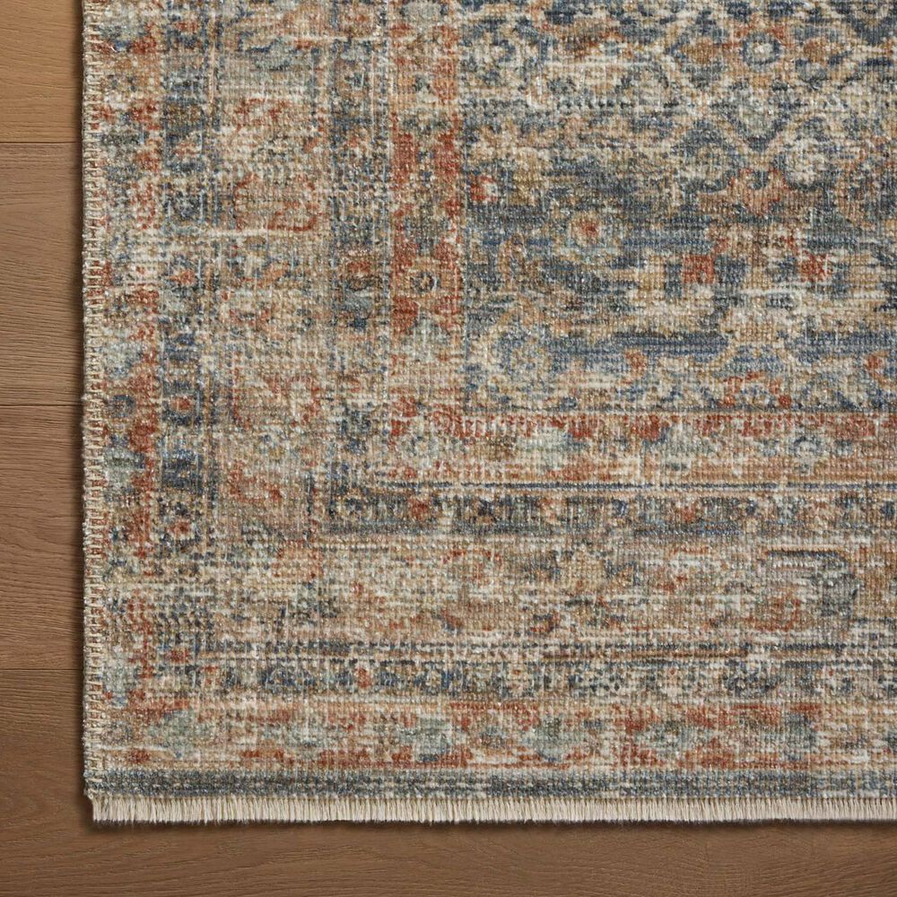 Loloi Heritage 2&#39; x 3&#39; Blue and Rust Area Rug, , large