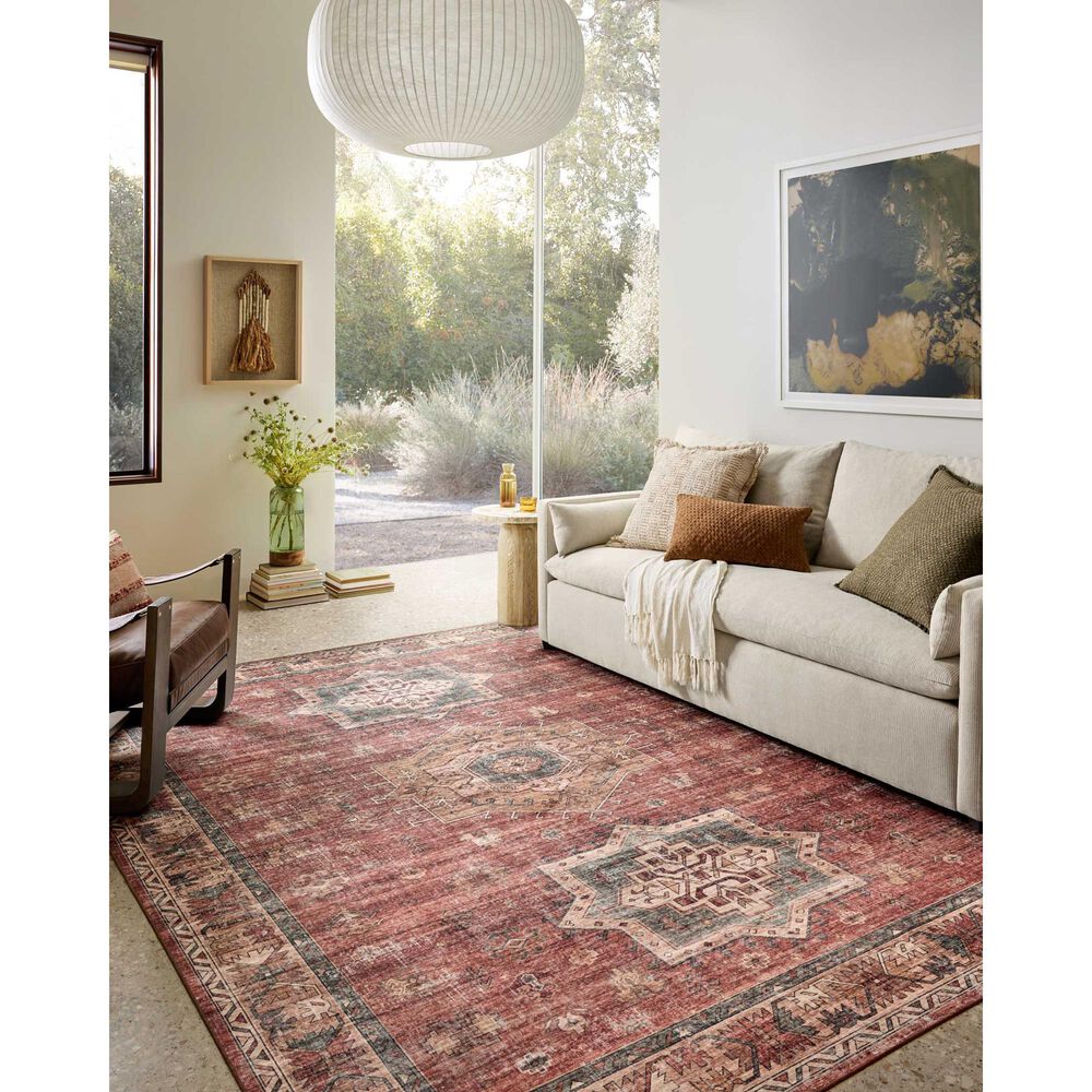 Loloi Anniston Spice and Multicolor 6' x 9' Area Rug, , large