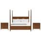 Shannon Hills Elsie King Bed with Two Nightstands in Classic Walnut, , large