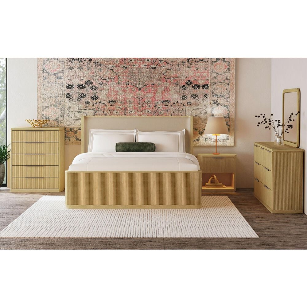 Mayberry Hill Sylvie 7 Drawer Dresser and Mirror in Natural, , large