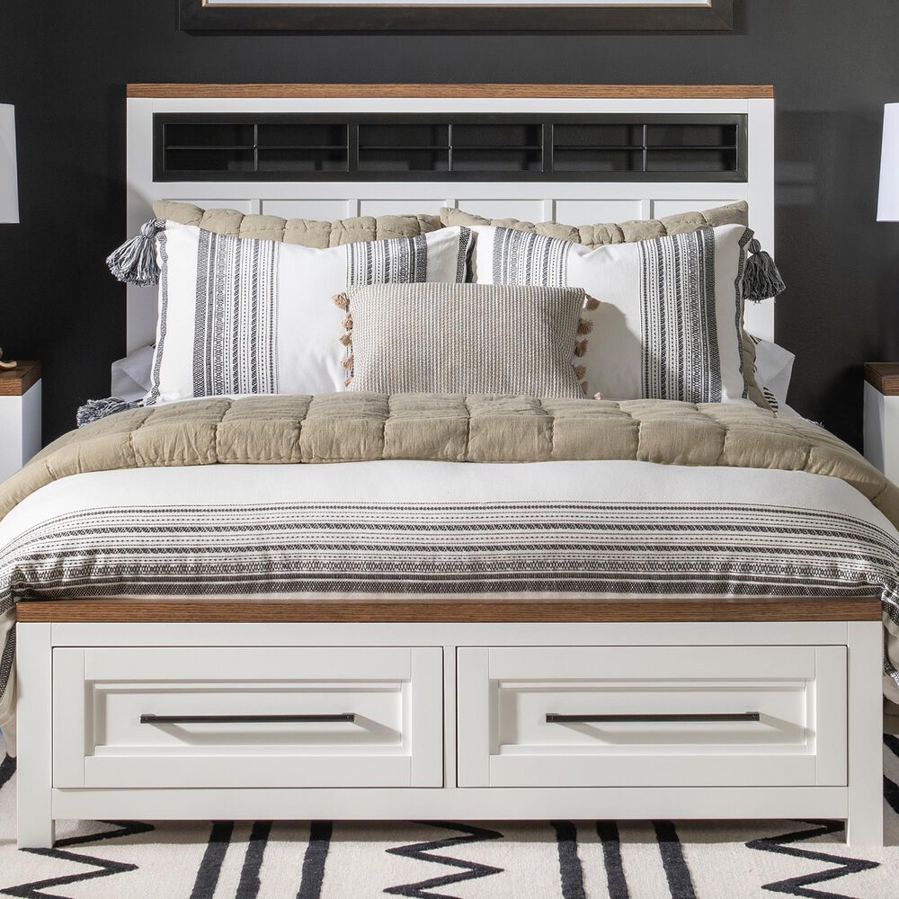 Legacy Classic Dutton Full Storage Bed in Natural White, Toasted Coconut and Aged Black, , large