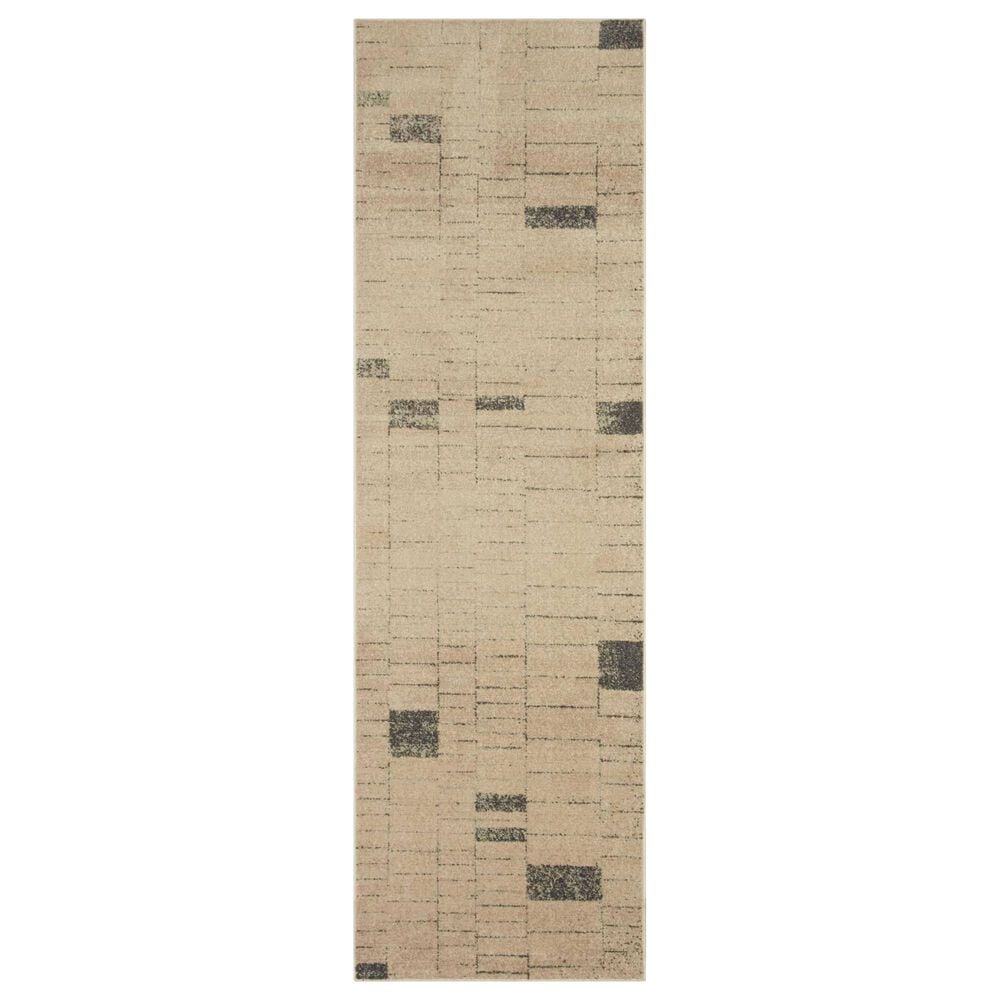 Loloi II Bowery BOW-02 2'3" x 7'6" Slate and Taupe Runner, , large