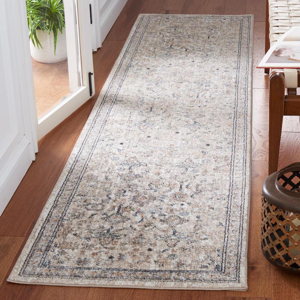 Safavieh Jasmine JSM333 2&#39;2&quot; x 9&#39; Grey and Blue Runner, , large